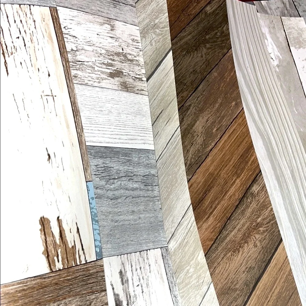 Wood themed Wallpaper sheet Samples x7